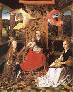 The Madonna and the Nino enthroned, with the holy Catalina and Barbara